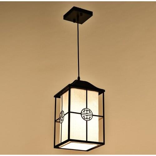 New Chinese restaurant modern Pendant Lights minimalisAmerican living aisle corridor creative bar retro Light LU628 ZL456