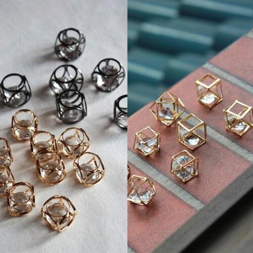 Rhinestone Hollow-out Gold-plated Pendant DIY Accessories Clothes Bags Decor Crafts Supplies Designer accessories