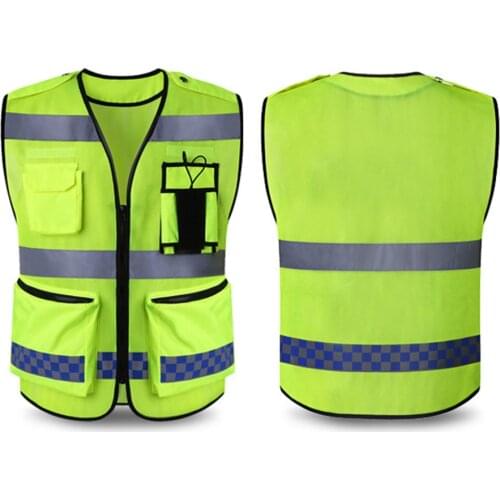 Outdoor Reflective Jacket Night Riding Running Hi-Vis Safety Vest Security Waistcoat for Cycling Reflective Vest