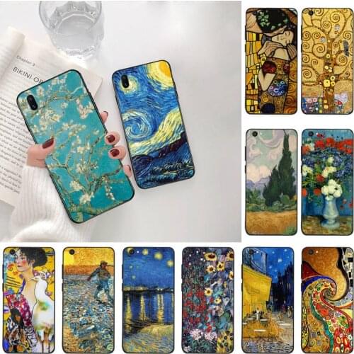 Van Gogh Starry Night Klimt Kiss Phone Case For Vivo Y91c Y17 Y51 Y67 Y55 Y7s Y81 Y19 Y97 Y93 V17 vivos5