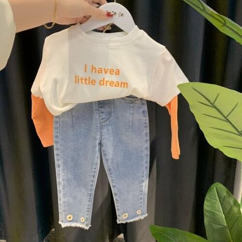 Spring Girls Jeans Baby Kids Jeans for Children Skinny Girls Leggings Denim Pants Toddler Pants Girls Kids Pants for Girl 1-7Y