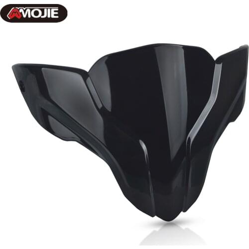For BAJAJ Pulsar NS200 NS 200 200NS all years Motorcycle Windshield Windscreen Windproof Double Bubble ABS Wind Shield