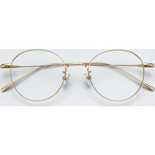 High Quality Titanium Pure IP Plating Material Men and Women Eyeglasses Frame Round Full Rim Hand Made Customized Glasses Frame