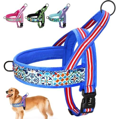 Winter No Pull Dog Harness Durable Reflective Pet Harness Warm Dogs Harness Adjustable For Small Medium Large Dogs
