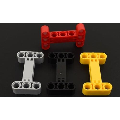 10PCS 14720 High-tech Beam 3 x 5 Thick [90° Offset Centre Beam Holes] Building Blocks Parts MOC DIY Education Build Toys