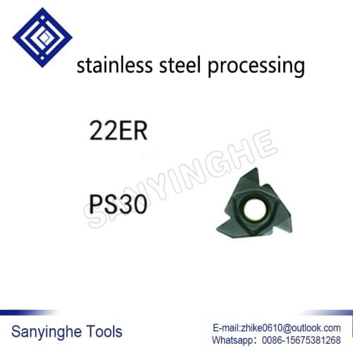 Free shipping high quality sanyinghe 10pcs/lots 22NR N60 cnc carbide threading inserts for stainless steel
