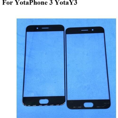 2PCS For Yota Phone 3 Touch Screen Glass Digitizer Panel Front Glass Sensor For Yota phone 3 Yota3 Yota 3 Y3 Y 3 Without Flex