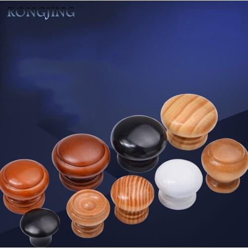 5x Wooden Kitchen Cabinet Drawer Knobs Mushroom Cupboard Handles Closet Cabinet Superba Bedroom Furniture Wardrobe Wood Pulls