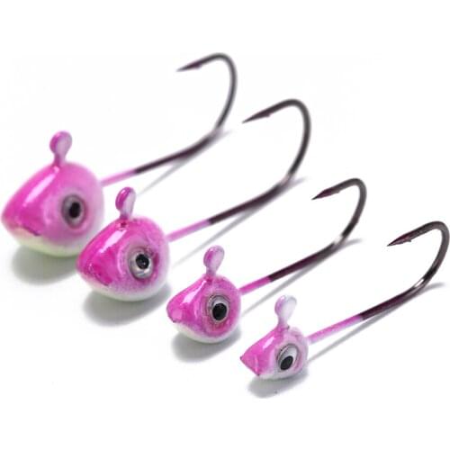5 PCS 0.5g / 1g / 2g / 3g Mini Hooks Fishing Jig Head Hook Lure Simulation Bait Fishhook Barbed Single Hook