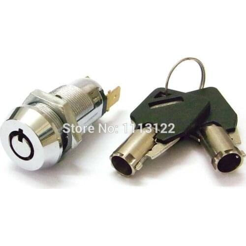 7 Pins Switch Lock for Elevator 7 Pins Power Switch lock Round key Electronic Lock Key removed in 1/2 position 1 PC