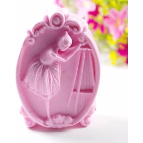 Ballet Girl Mold S446 Craft Art Silicone 3D Soap Mold Craft Molds DIY Handmade Candle Molds