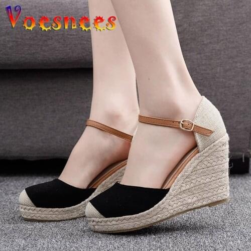 New Arrival Woman Ladies Shoes Sandals Women Wedge Summer Sandals Pumps High Heels 9cm Platform Casual Open Toe Female Shoes