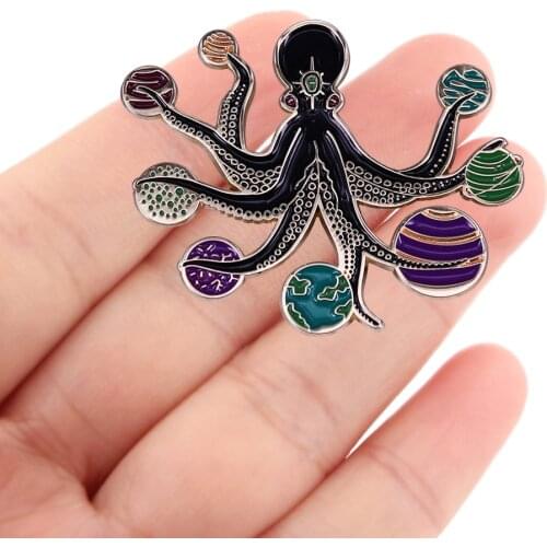 DZ2339 Planet Enamel Pins Custom Brooches Lapel Badge Jewelry For Backpack Decoration Friends Kids Gift Accessories