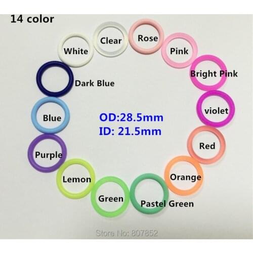 Chenkai 28pcs BPA Free Silicone Baby Pacifier Chain Holder Napkin Adapter Dummy MAM O Rings