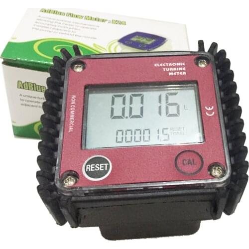 Electronic flow meter turbine 1/2" Digital flowmeter diesel /gasoline/kerosene/urea/alcohol/water External thread K24 flowmeter