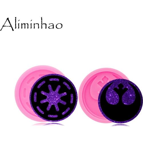 DY0485 Shiny Glossy Keychain Mould Silicone Epoxy Resin Mold Jewellery Making