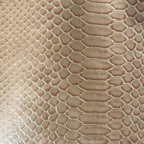 2018 new trend Synthetic PU Retro matte crazy horse snake Artificial skin leather fabric material