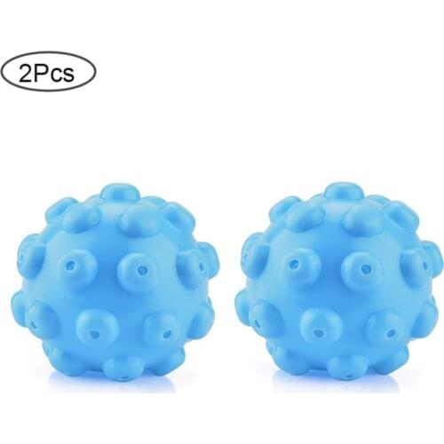2Pcs Wrinkle Remover Ball Clothes Dryer Ball Fabric Softener Laundry Wrinkle Releasing Magic Laundry Balls for Washing Machine
