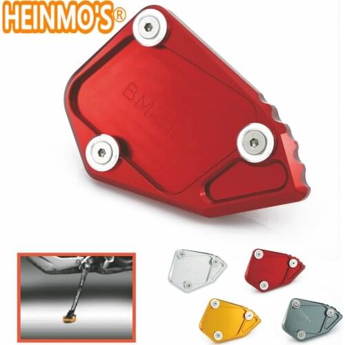 Red Kickstand Plate Pad Foot Stand For R1200GS R 1200 ADV 2008 2009 2010 2011 2012 Motorcycle Non-slip Side Stand Support
