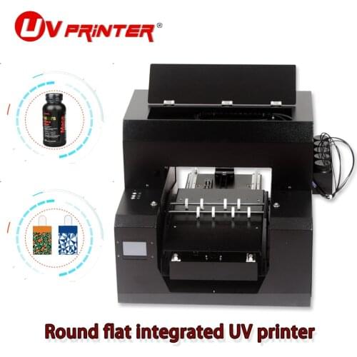 Multifunctional A3 UV printer with 6-color channels high-resolution color, and durable for glass/leather/metal/wood printing