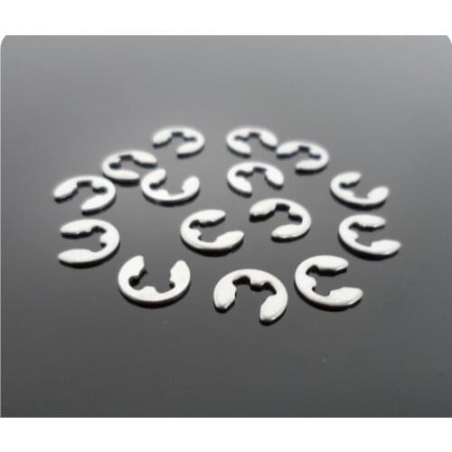 100PCS Model DIY toy accessories / card / card type E ring shaft circlip buckle fastener metal rings / shaft circlip