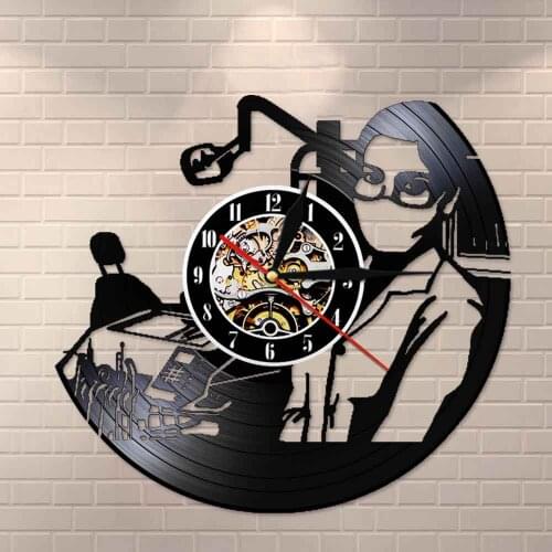 Dentistry Office Wall Art Decoration Dental Dentist Vinyl Record Wall Clock Surgeon Graduation Retirement Gift for Fans Dentist
