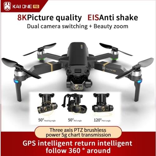 2021 New KAI ONE Pro GPS Drone 8K HD Camera 3-Axis Gimbal Professional Anti-Shake Photography Brushless Foldable Quadcopter Toy