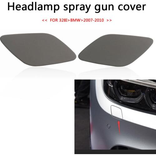 Headlight Washer Spray Nozzle Jet Cover Left Right Side Avant Washers Headlight Cover for BMW 328i 335i 07-10