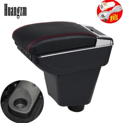 For Renault Clio 4 Captur Armrest box Universal Car Central Armrest Storage Box cup holder ashtray modification accessories