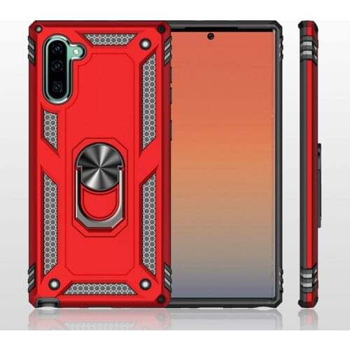 Luxury Armor Shockproof Phone Case For Samsung Galaxy Note10 Note10Pro 5G Note9 Note8 Full Cover Car Magnetic Ring Bumper Case