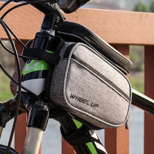 WHEEL UP Bicycle Front Touch Screen Phone Bag On The Frame Mountain Bike Top Tube Bag Bicycle Panniers Bags Bicycle Accessories