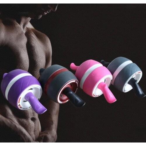 2018 Enhanced Version No Noise Ab Wheel Round AB Rollers For Core Trainer Waist Arm Strength Exercise Gym Home Fitness Equipment