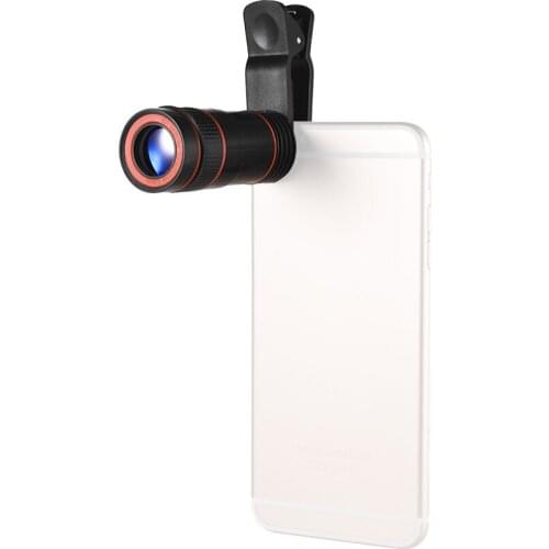 Universal 8X Optical Zoom Lens Portable Mobile Phone Telescope Lens for Smartphone Telephoto for iPhone Samsung HUAWEI