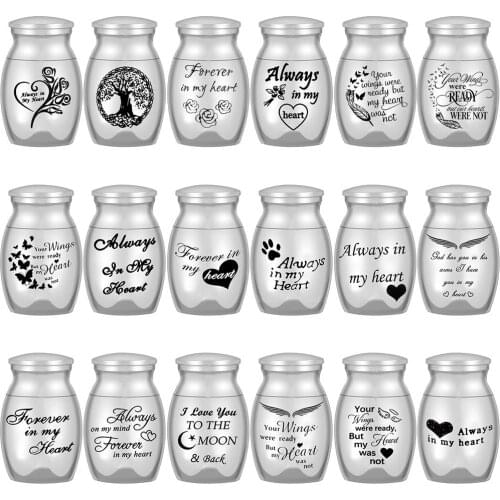 18 Types Human Ashes For Pets Memorials Stainless Steel Dog Cremation Urn Casket No Deformation Funeral Birds Cat Container