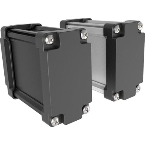 Battery Enclosure IP68 Waterproof DIY Plugs and Sockets Black Housing Electrical Project Box Case M07 90*45mm