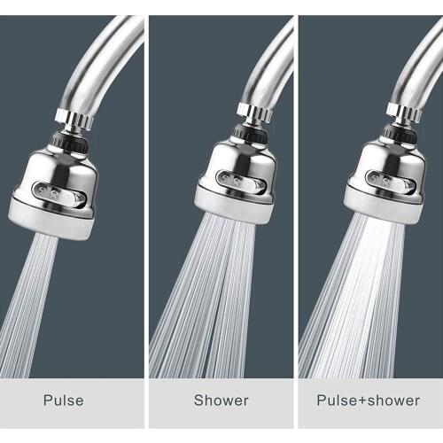 Rotating Three-Speed Kitchen Faucet Nozzle Splash-proof Booster Shower Filtered for Kitchen Bathroom Accessories