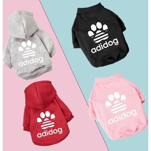 Winter Dog Clothes Warm Fashion Letter Dog Hoodies Coat Sweater For Chihuahua Yorkshire Small Medium Dogs Puppy French Bulldog