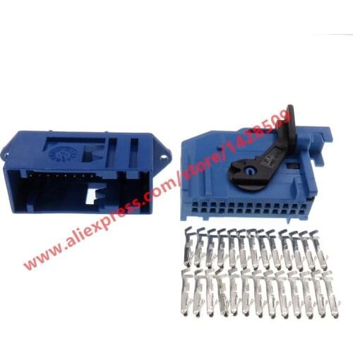 10 Sets 26 Pin 185879-2 185226-2 Automobile Instrument Plug Automotive Female Male Conenctor ECU For VW