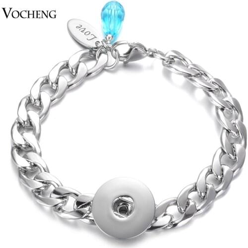 10pcs/lot Newest Design Vocheng Ginger Snap Bracelet Jewelry fit 18mm GingerSnap Charms Button NN-714*10