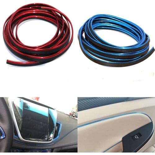 5M Car-Styling Universal Car Door Dashboard Center console Styling Decorative PVC material Line Strips styling Car Sticker