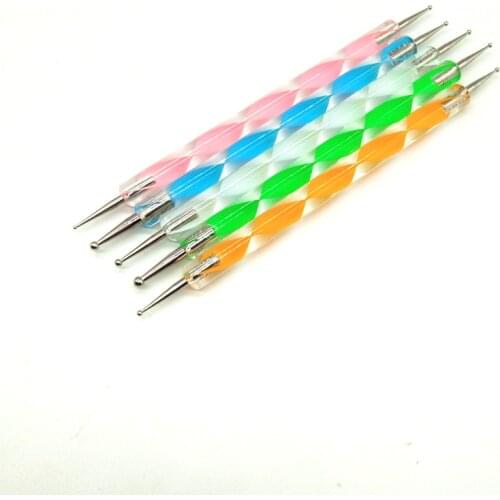 5PCS Acrylic Nail Art Manicure Pen Use Phototherapy Pen Dotting Pen Painting Manicure Nail Tool Set