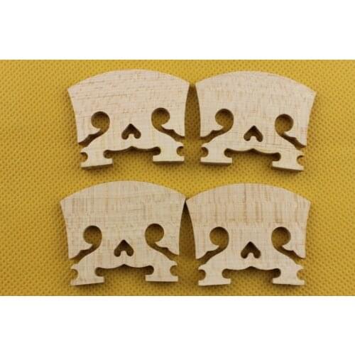 5 pcs high quality baroque style violin bridges maple wood 4/4 size