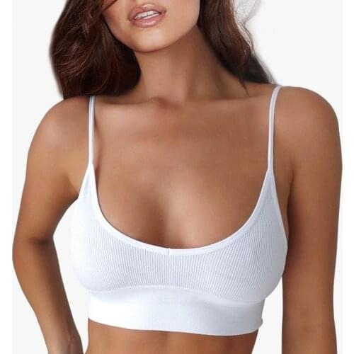Sexy Bralette Backless Bras Open Back Tank Top Brassiere Comfortable Seamless Bra for Women Wirefree Underwear Pushup Bra