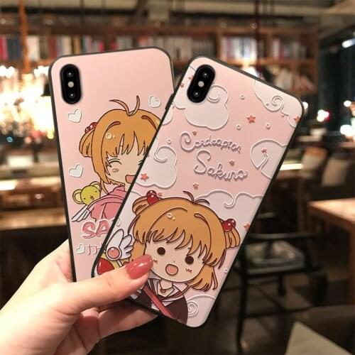 Captor Sakura Phone Case for Huawei P20 P30 P40 Mate 10 20 30Lite Pro Honor 8X 9 10 20 30Pro Cartoon Soft Back Covers