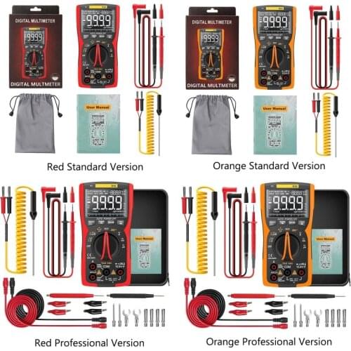 Q10 Digital Multimeter 9999 Counts LCR Meter True RMS Analog DIY Transistor Capacitor NCV Tester Professional Tester