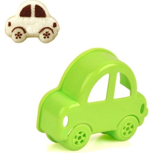 Baby Diy Toast Mould for Infant nutrition meal Pocket Bread Tool Green Car Rice