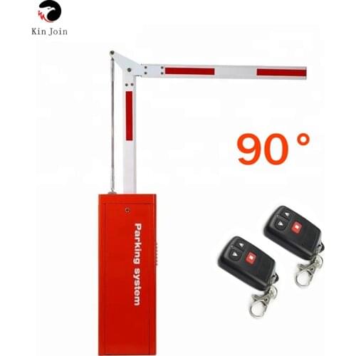 Garage barrier right angle 90 degree curved arm intelligent electronic parking gate automatic safety gate 90 degree road gate