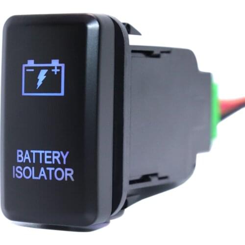 BATTERY ISOLATOR Push Button Switch with Connector Wire For Toyota Prado Landcruiser Hilux FJ Cruiser ON-OFF Switch 12Volt 3Amp