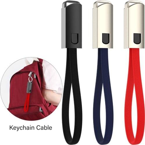 Mini Multifunction Portable Key Chain Cables Micro USB Type C Fast Charging Data Cord For Samsung S9 S8 Xiaomi Huawei USB Cable