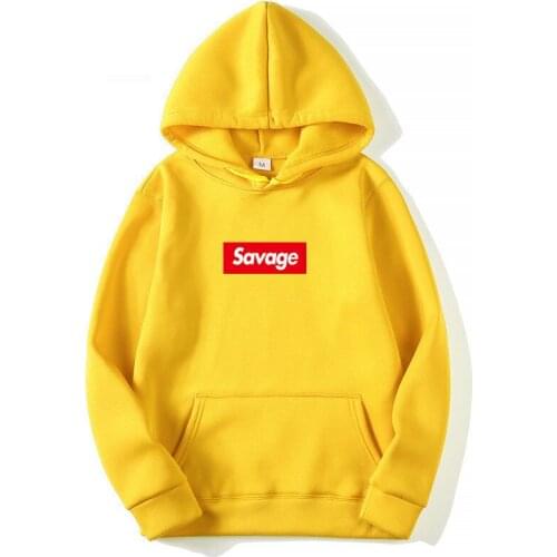 2020 New Hot Mens Hoodies Savage Hoodies Parody No Heart X Savage Mode Slaughter Gang ATL Cotton Long Sleeved Hoodies streetwear